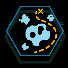 Navigate through an asteroid field unscathed